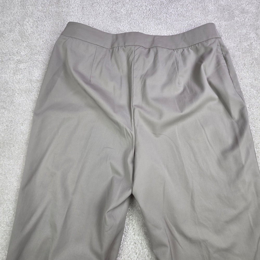 Lafayette 148 New York Barrow Virgin Wool Straight Leg Pants Taupe Grey Size 6 - Picture 4 of 12